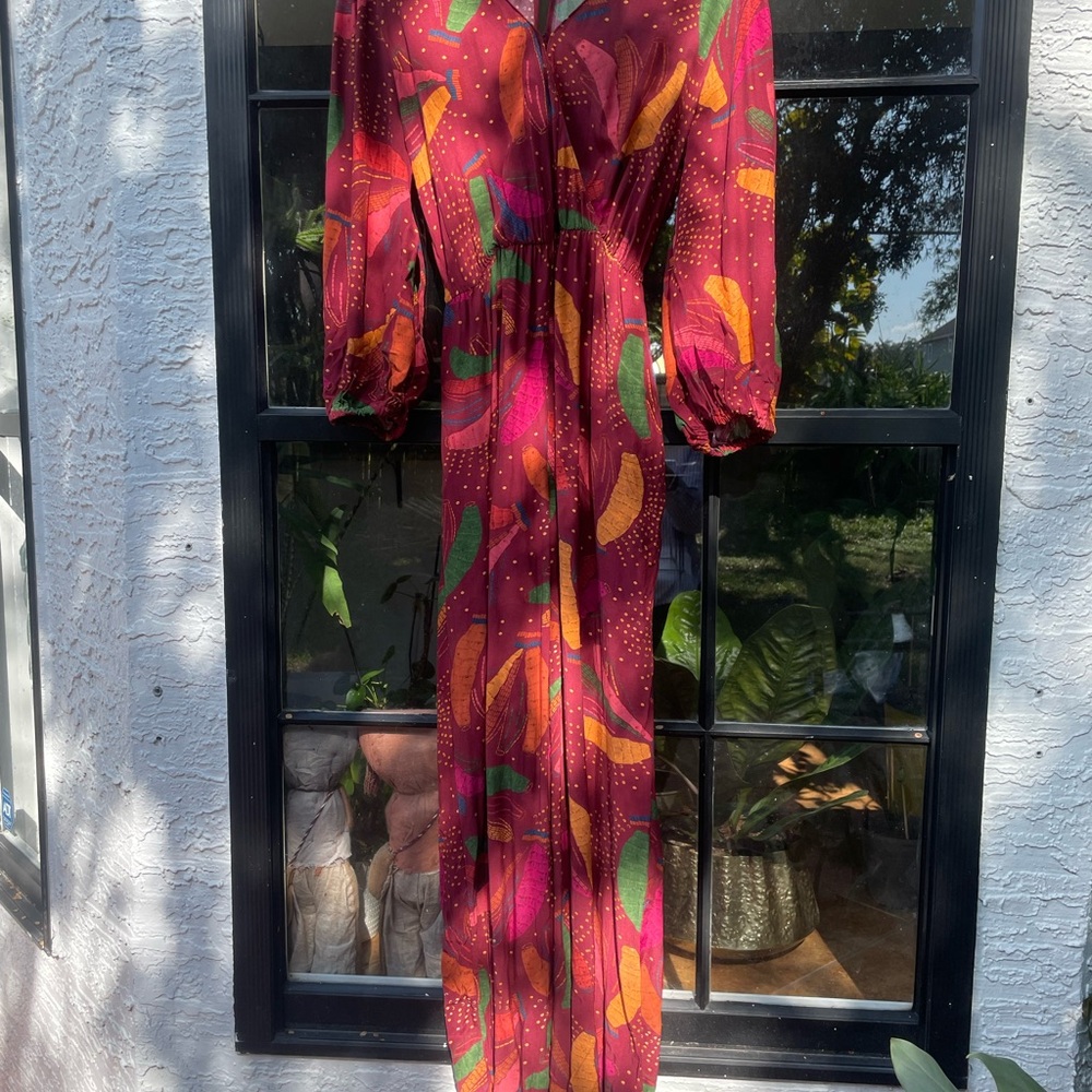 FARM Rio Multicolor Abstract Jumpsuit - Picture 2 of 9